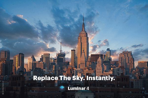 gif AI Sky Replacement 3 - （終了）新たなるAI機能を搭載した、Luminar 4がお得に購入できる先行予約が開始されました