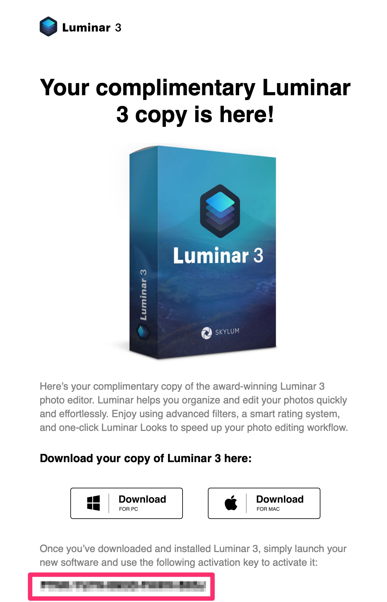 Luminar 3を無料で入手し、Luminar 4にアップグレードする方法 - E-M-Wonderful