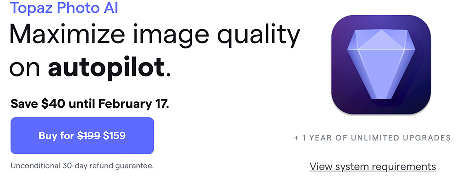 2023 02 04 8.33 - Topaz Photo AIとは｜セール情報・購入方法・使い方・機能をレビュー！人工知能が写真の品質を改善