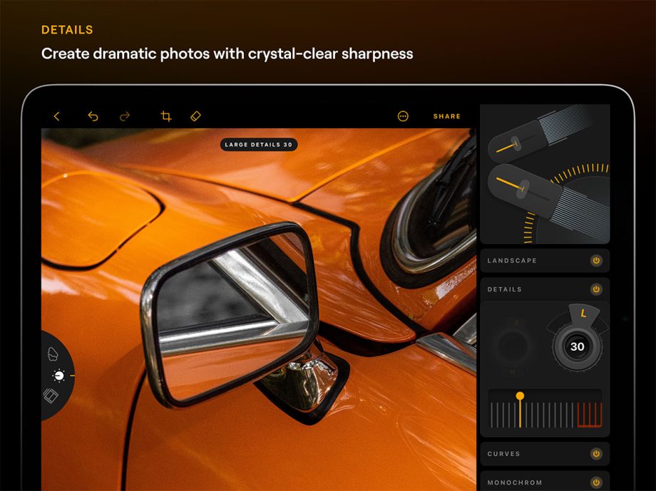 Luminar for iPad Details - iPad用 Luminarの使い方と機能を紹介【RAW現像・AI補正・写真フィルター・スカイ AI】