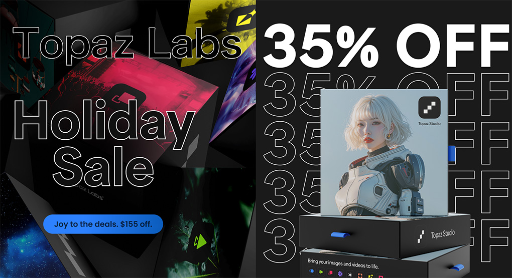 TPZ HolidaySale 5 - 【2025年】Topaz Gigapixel レビュー&使い方&セール情報|画像解像度拡大ソフト